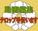 Youtuber編集代行 テロップ挿入します 編集が苦手な方へ。テロップ挿入作業のお手伝いをします。 イメージ1
