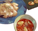 食欲を刺激する「飯テロ」イラスト作成します メニュー表、Webサイトなど様々な用途でご活用いただけます。 イメージ2