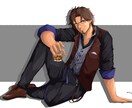 一枚絵やキャラクターデザインなど制作致します 同人誌制作の経験を活かしたクオリティのイラストをお届けします イメージ4