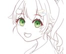面倒…苦手…な線画、代わりに描きます ラフや下書きから線画に変える線画代行サービス! イメージ3