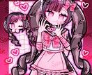 病みかわで萌えな女の子のイラスト描きます その他の雰囲気も勿論OK！"可愛い"を表現するのが得意です イメージ3
