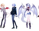 VtuberTRPG等キャラクター立ち絵制作します クールからカワイイまで色々なキャラクターを制作します✦ イメージ6