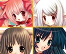 アイコン作成★通常等身絵の【顔アップ】承ります 楽しくSNSを活用する為のお手伝いします☆ イメージ1