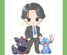 可愛いポップなちびキャラ調で似顔絵描きます ちびキャラ・デフォルメの似顔絵をお描きします！ イメージ3