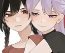 あなたのご要望のイラストを丁寧に描きあげます SNS等でのアイコンやヘッダー利用や動画にもご利用可能です イメージ3