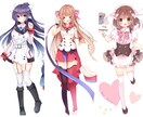 萌え系美少女の立ち絵イラストを描きます 歌い手さんやゲームの立ち絵、Vtuberの絵などにどうぞ イメージ3