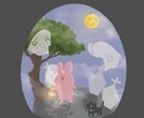 あなただけのオリジナルイラスト描きます 絵本の1ページのような、あなたの好きをぎゅっと詰めます イメージ3