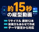 Instagram動画を週3回自動投稿します 約15秒の縦型動画と投稿文を作成し週3回自動投稿 イメージ2