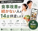 食事写真を送るだけで14日食事改善します 毎日フィードバックと週次レポート付き イメージ1