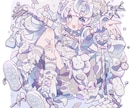 ポップで目を引くイラストを描きます グッズ等にも使えるふわふわポップな全身イラストを描きます！ イメージ6