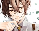 VTuber動画サムネ、1枚イラストなど制作します 中性的な綺麗かっこいい男性を得意としています イメージ2