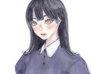 やさしい雰囲気のおしゃれ美女アイコン描きます 顔出し無しでおしゃれ可愛いSNS活動をしたい方におすすめ イメージ2