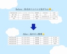 Excelデータを使いやすく整形いたします その作業のご負担、お任せください！ イメージ2