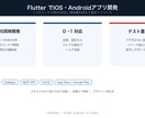 iOS・Androidアプリを開発します 1つのコードで両OS対応。開発費を抑えて素早くリリース イメージ1