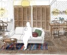 やわらかい雰囲気のパース描きます なんだか素敵な雰囲気！と感じるパース描きます イメージ1