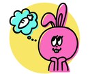ポップなアメキャラ風アニマルアイコン描きます 文字入れもOK！最短3日でお届けします♡ イメージ8