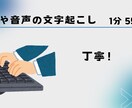 1500円〜　1分55円！　文字起こしをします 安心ができるように丁寧にやります イメージ1