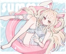 可愛いペアイラストを描きます アイコン向きのさっぱりした塗り方で夢絵を描きます イメージ3