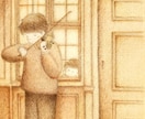 クラシックな絵本風イラスト制作いたします 世界に一枚のオリジナル☆大切な場面にイラストのお花添えます♪ イメージ3
