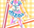 理想のキャラクターの全身描きます ラフなら何回でも描き直します！ラフ、下書き、線画着彩見せます イメージ3