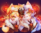 1枚絵、立ち絵制作承ります アイコン、サムネ素材、VTuberなどイラスト全般受付けます イメージ10