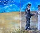 結婚式用オーダー油絵を制作します 油絵で“世界にひとつのウェディング作品”を制作します イメージ2