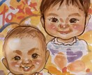 原画郵送！【送料込み】可愛いポップな似顔絵描きます 極端なデフォルメ無し！ポップでほんわか似顔絵 イメージ8