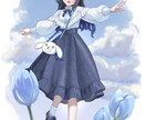 キャラクターの立ち絵イラストを描きます VTuberさんにオススメ！かわいい女の子が得意です！ イメージ2