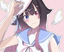 夏に向けた量産イラスト描きますます 風に揺れるセーラー服が涼しげで可愛い！夏のイラスト描きます イメージ5