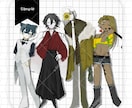 TRPGやゲーム SNS等｜可愛め立ち絵を描きます バストアップ〜立ち絵！差分可！キャラデザ可！可愛いめ絵柄です イメージ2