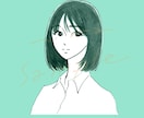 大人かわいいアイコン用イラスト描きます インク１色のみでかわいくお描きします0v0 イメージ8
