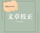 現役京大文学部生があなたの文章を校正します 現在2000文字まで一律500円です！！ イメージ1