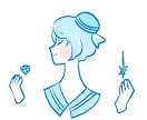 商用◎のＳＮＳ等のアイコン作成します あなただけの個性的なイラストを。 イメージ3