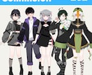 商用利用込！様々な絵柄でフルカラーイラスト描きます かっこいい！かわいい！綺麗！透明感！ご希望テイストでご依頼◎ イメージ4