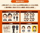 名刺・アイコン・スタッフ紹介用の似顔絵を製作します 1,200件以上の製作実績！様々な職種に対応します！ イメージ4