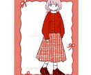 コーディネートイラストを描きます キャラに似合いそうな服や、あなたの服装をイラスト化します! イメージ1