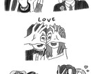 大人かわいい結婚式・記念日・お祝いイラスト描きます 結婚式・ギフトに使える大人可愛い似顔絵 イメージ10