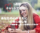 あなたの話聞きます そこにいるあなた！チャットで1週間お話しませんか？ イメージ1