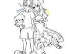 ゆる似顔絵がかわいいポップなアイコン描きます 手書きのゆる絵 シンプルでおしゃれな似顔絵アイコンオーダー イメージ6