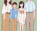 思い出の瞬間をイラストにします ファミリーイラスト、ウェディングイラストを作成します。 イメージ2