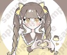 かわいい女の子の簡易イラストを作成します SNSアイコン等にご使用いただけます イメージ1