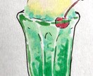 チラシや名刺にかわいい食べ物イラストを描きます ゆるさ倍増！パン教室講師がおいしそうな食べ物を描きます！ イメージ4