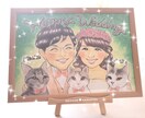 A２サイズ★似顔絵ウェルカムボードも承ります ★一生に一度の特別な思い出に★似顔絵サプライズ★ イメージ6