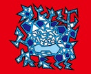 SNS向けの抽象的画アイコンを作成します 抽象的なイラストを作成します。服やアイコンのデザインに！ イメージ5