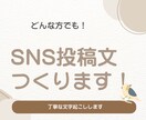 SNS運用向けの文章作成を代行します 即レス＆即日納品OKです！なんでもご相談ください イメージ1