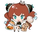 プニッ！愛嬌◎なかわいい2頭身キャラを描きます かわいい2頭身ミニキャラをお届けします♪ イメージ1