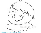 商用OK◎ やさしいシンプルアイコン描きます 写真が苦手でも使いやすい、やさしい似顔絵。 イメージ2