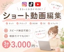 修正無制限！ショート動画をフルテロップ編集します 3分以内なら3,000円！初めての外注も丸投げ相談OK！ イメージ1
