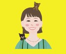 アイコン作成◎背景2パターン納品いたします 名入れOKです♡優しくおしゃれな雰囲気の似顔絵お描きします。 イメージ2