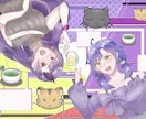 動画サムネイルや1枚絵など！イラストを描きます 動画用やグッズなど、等身・ミニキャラ問わずご相談ください！ イメージ7